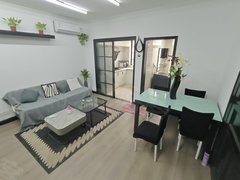 上海闵行梅陇带院子的豪华装修双南两房，可办居住证，随时可看出租房源真实图片