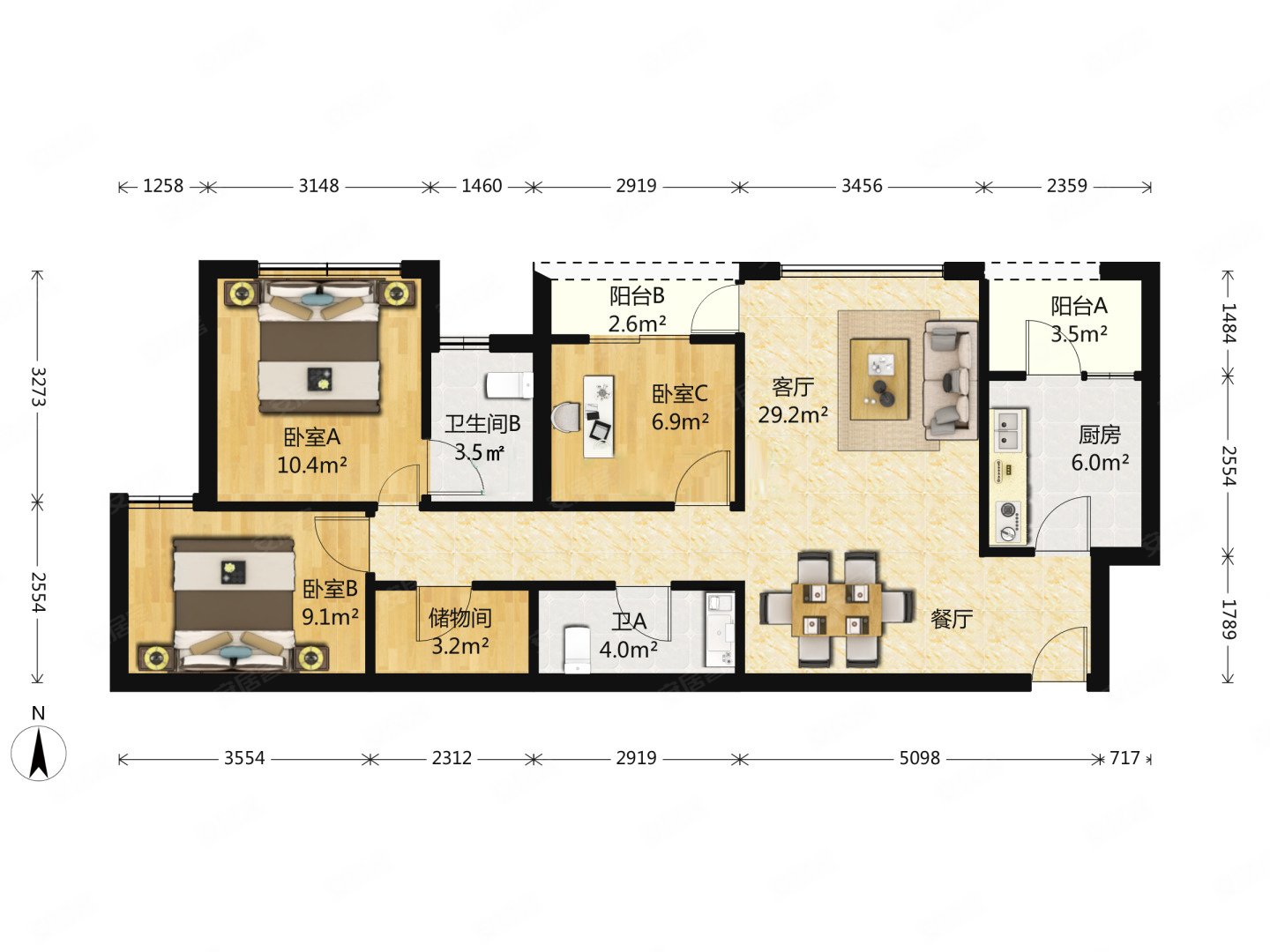 龙湖u城观澜洋房新装修现代随时看房