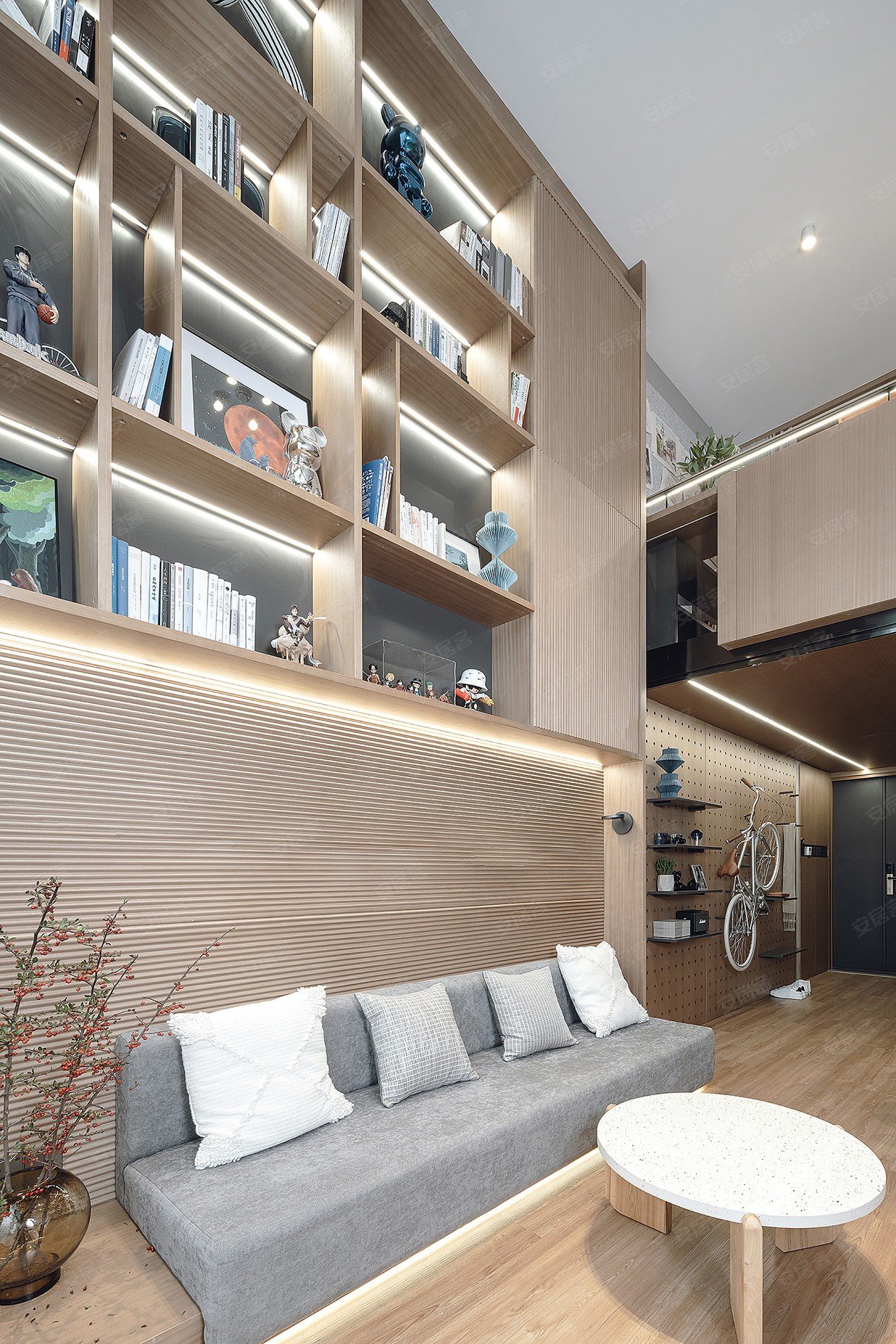 54平米loft公寓跃层样板间,年轻一代的个性居所