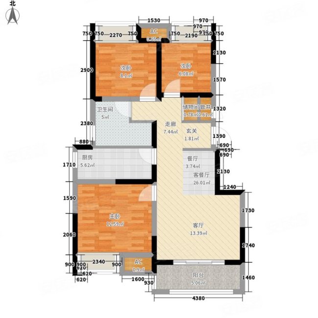 香缇雅苑精装3室2厅86万家具家电齐全好楼层