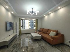 新区，新加坡城精装3室出租，南北通透包取暖物业，家具家电齐全
