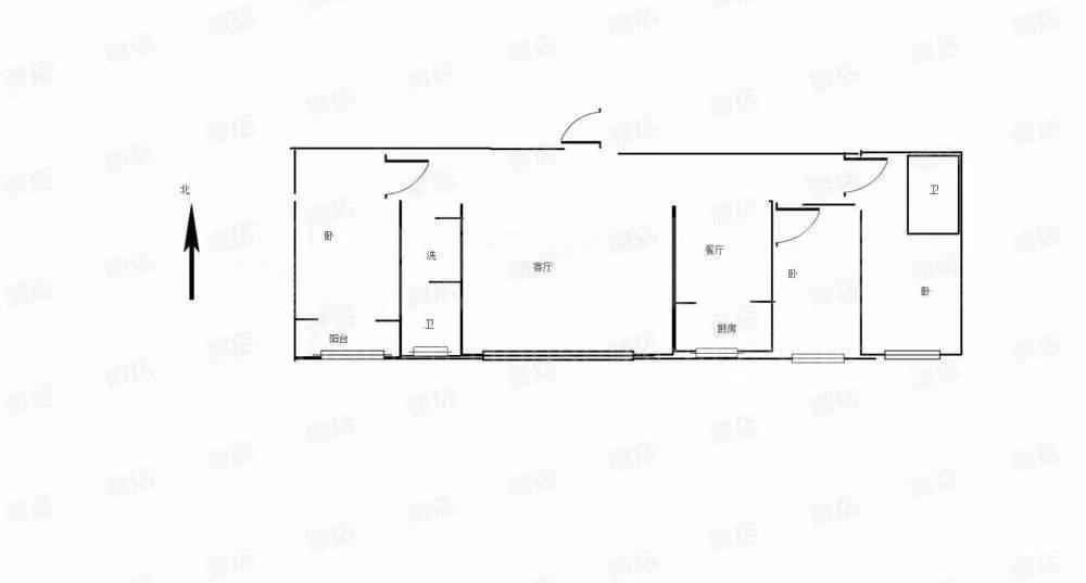 安居康城3室2厅2卫124㎡南北46万