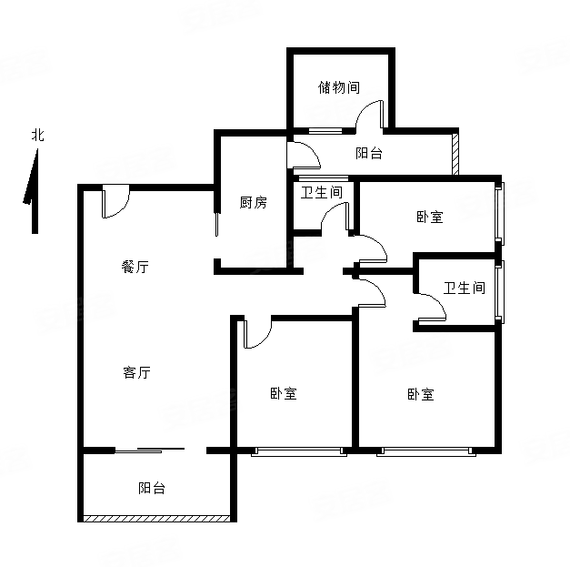 佳兆业城市广场(三期)3室2厅2卫89.14㎡南465万
