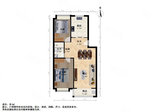 青岛城阳双元路城子村C区(48-53号楼)833全配,双气,城子C区城子社区68平套二套三随时看房入住出租房源真实图片