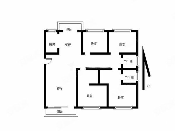 佳利首府4室2厅2卫135㎡南北76万