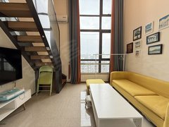 海口龙华城西吾悦广场旁（恒大文化旅游城）精装复式一房，拎包入住，民水民电出租房源真实图片