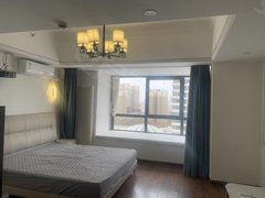 安阳文峰中环百货万达B座精装公寓 押一付一 家具家电齐全出租房源真实图片