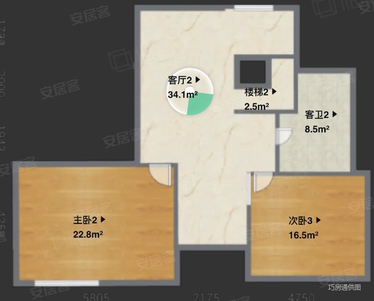 柴桑春天三区5室3厅2卫103㎡南北130万