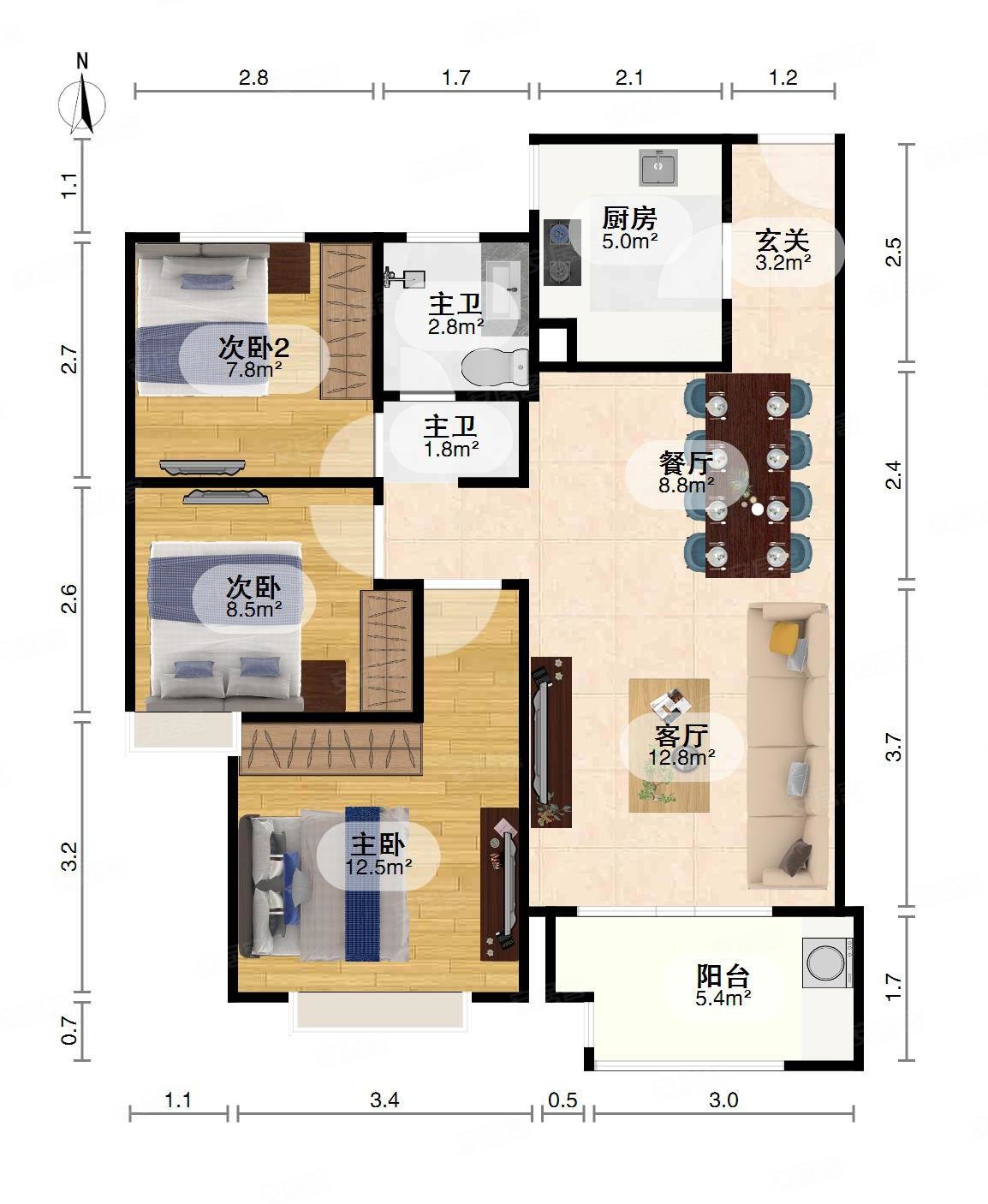 双层空间小复式动静分离仅售150万元