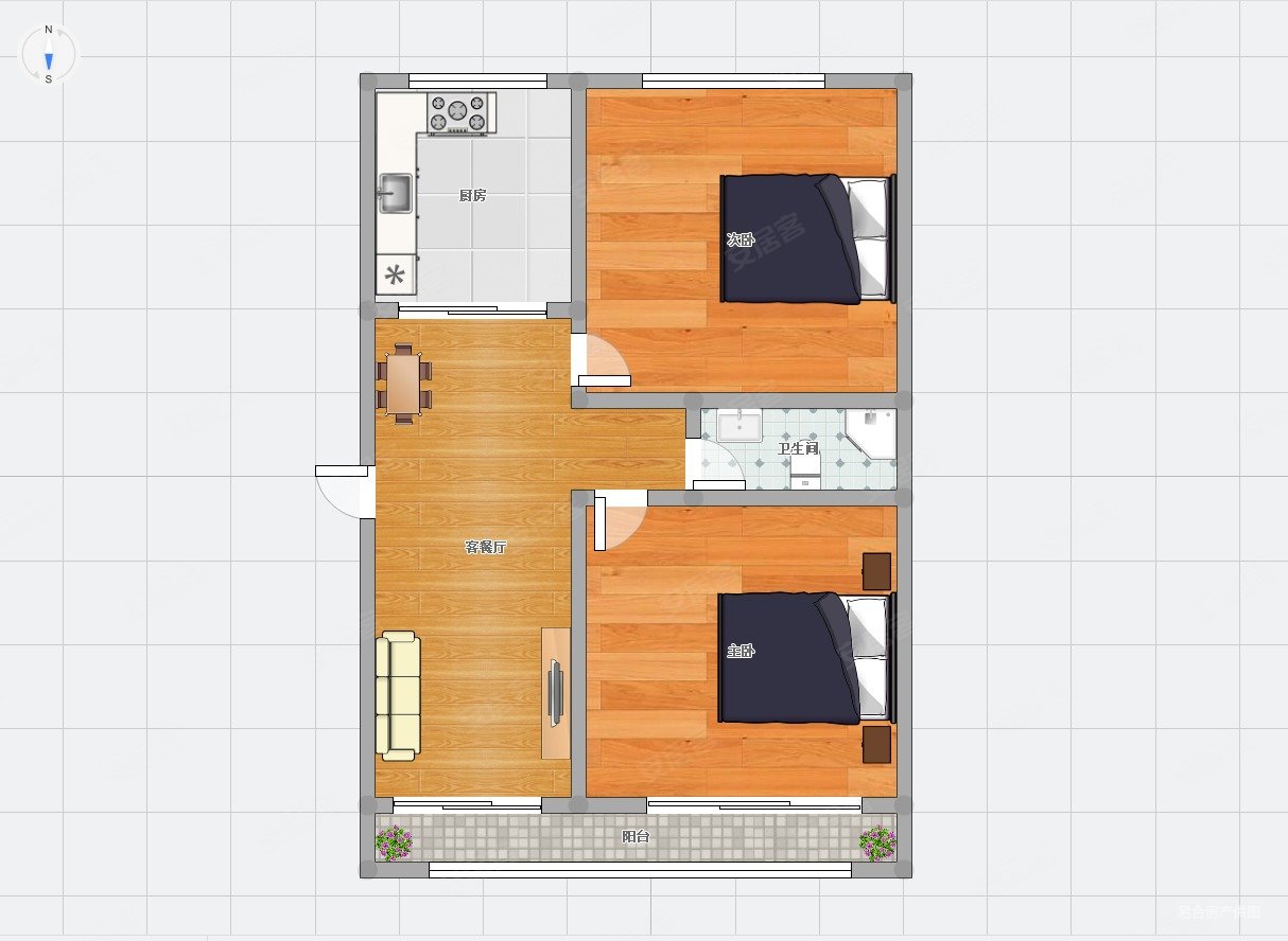 七一宿舍楼 两室一厅一卫 满五,七一宿舍二手房,335万,2室1厅,1卫,84.