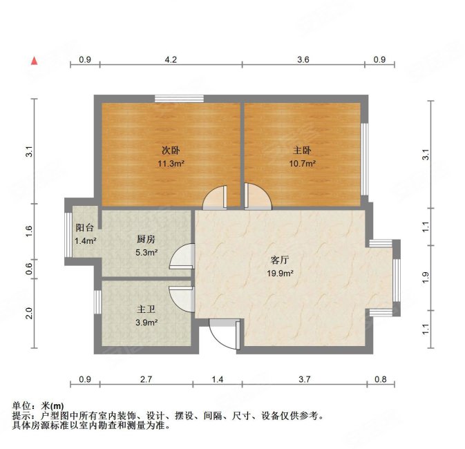 晴景家园2室1厅1卫75㎡东北72万