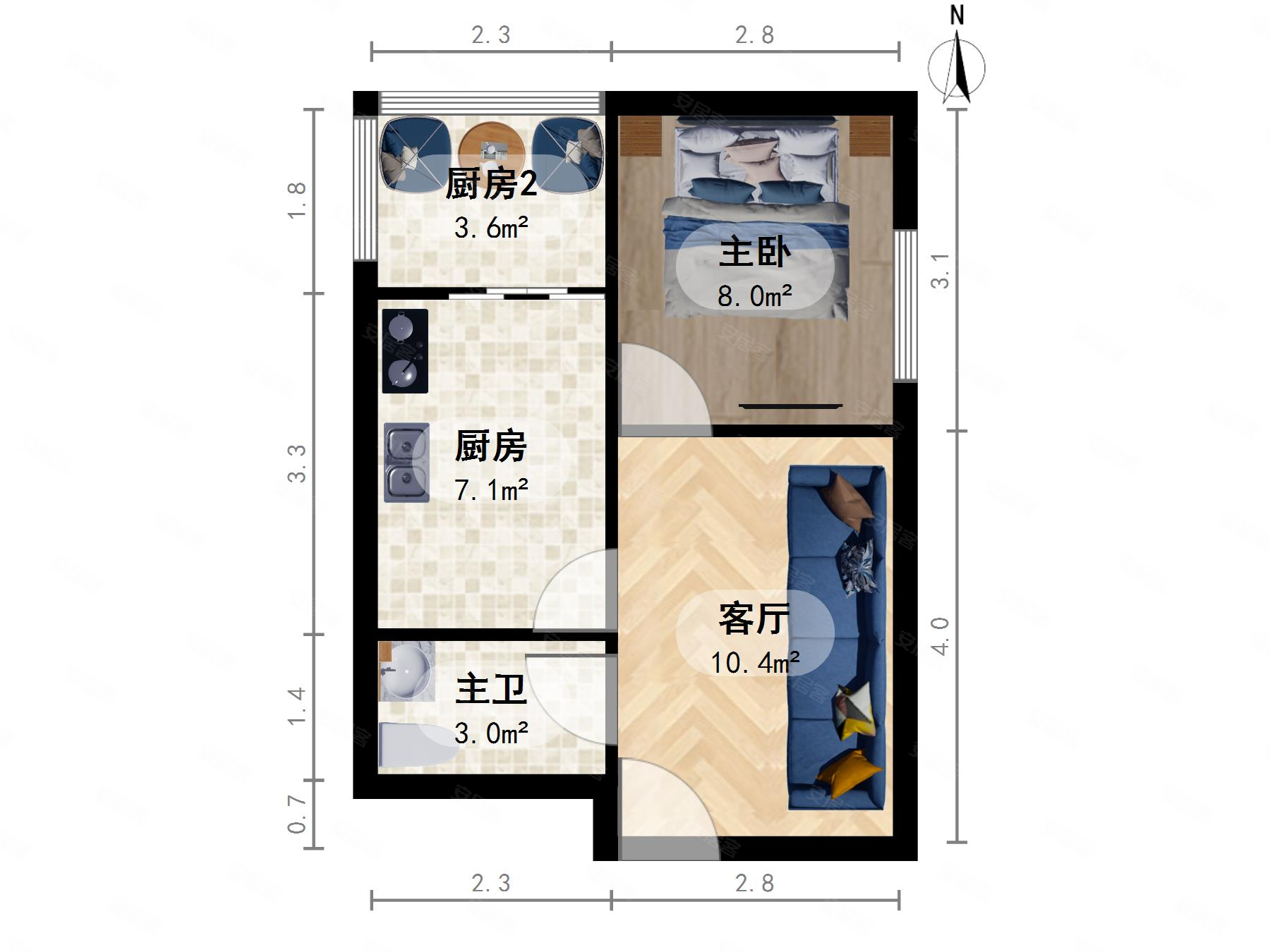东惠家园精装一室满五税费低业主诚意出售随时看房