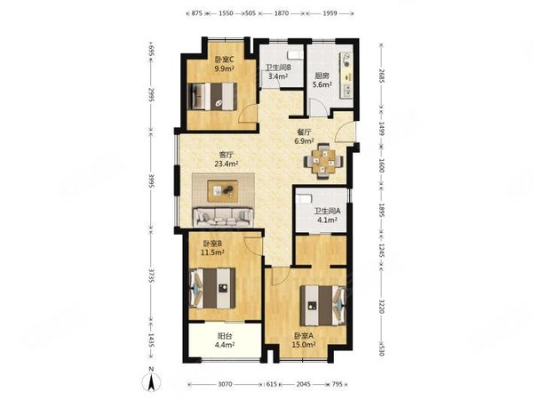 【多图】上实海上海(一期),勾庄租房,特价 地铁2号线白洋站勾庄佳苑3