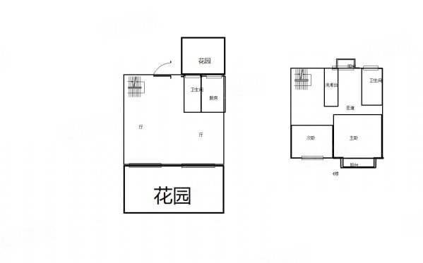 万科金域澜湾鹭语墅2室2厅2卫88.39㎡南北400万