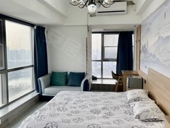 日照东港新市区华润中心A座 1室 押一付一 拎包入住 家电家具齐全 精装出租房源真实图片