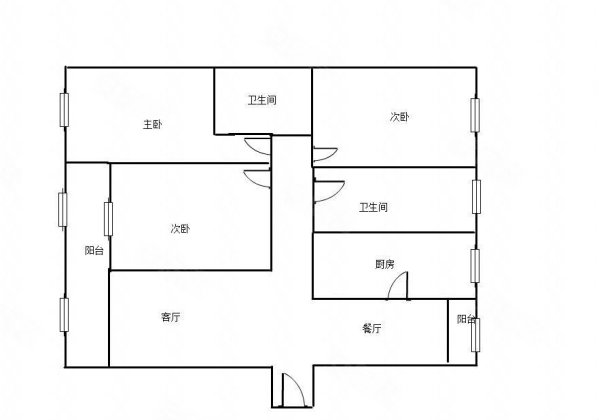 御景首府3室2厅2卫106㎡南北58万