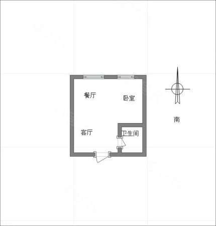 佳兆业滨江新城(商住楼)1室1厅1卫63.34㎡南北35万