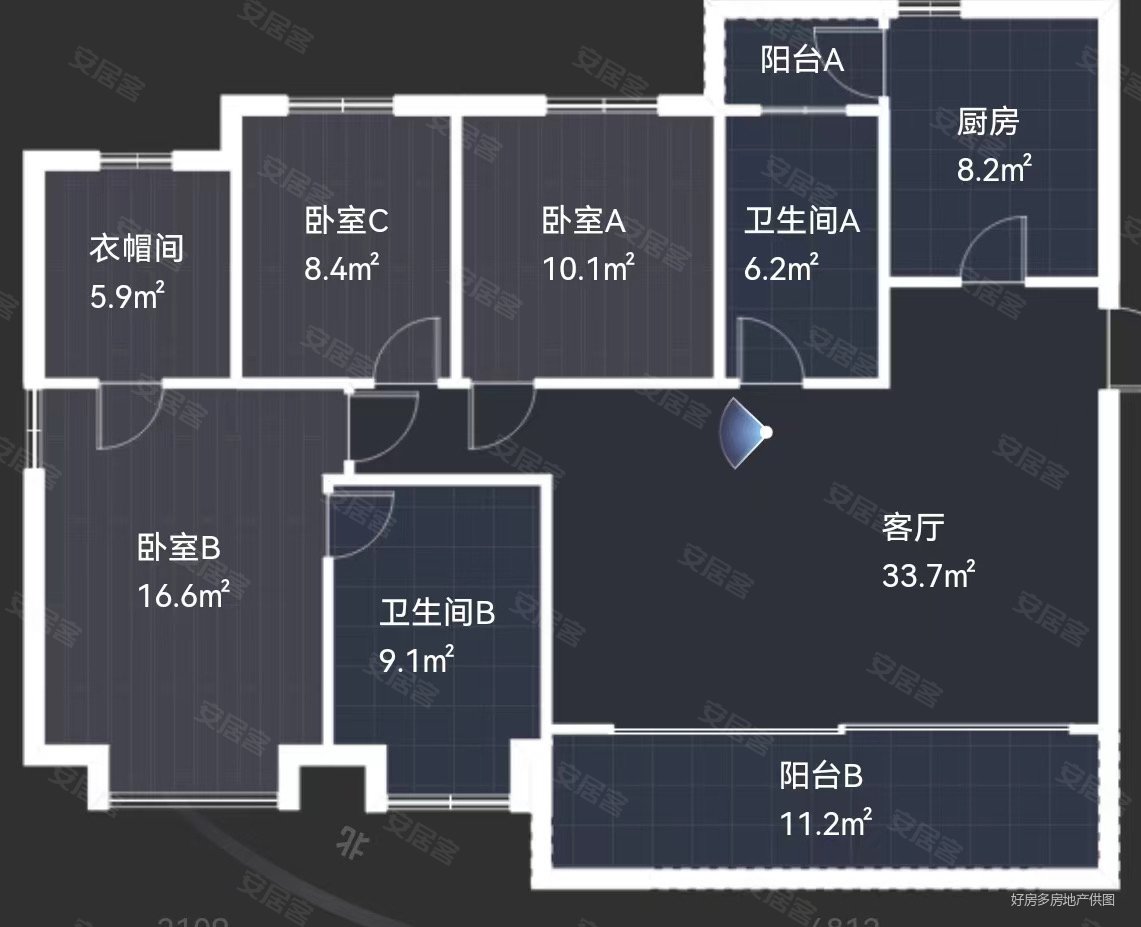 远大美域 看观山湖 31户型 带车位 诚心出售,远大美域二手房,170万,3