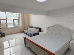 佳木斯前进新玛特江边秋林附近唐人中心电梯8楼,一室一厅两卫拎包入住,两张床出租房源真实图片