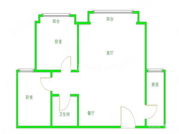 新华联雅园2室2厅1卫98.63㎡南99万