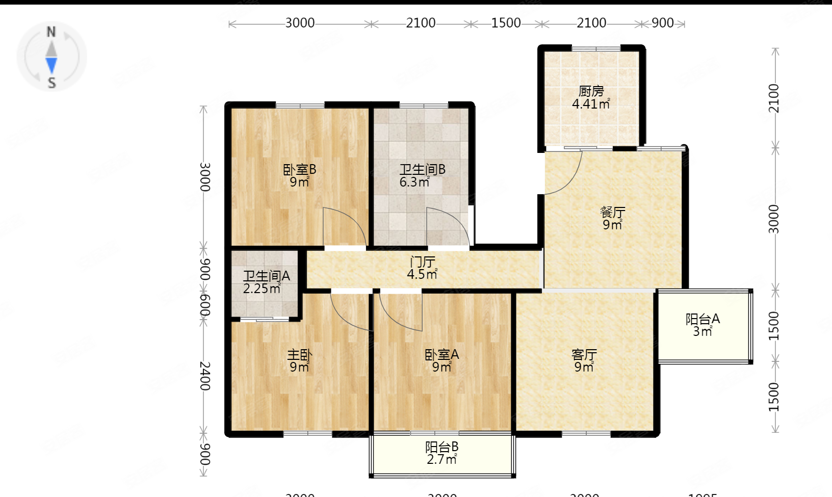 新上多层低密度洋房四院彭园地铁口逸山花园带车库随时看房急售