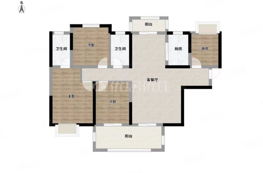 一口价178万 埌东地铁口 精装大四房 没住过 彰泰红