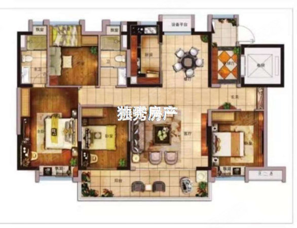 碧桂园嘉誉4室2厅2卫142㎡南北110万