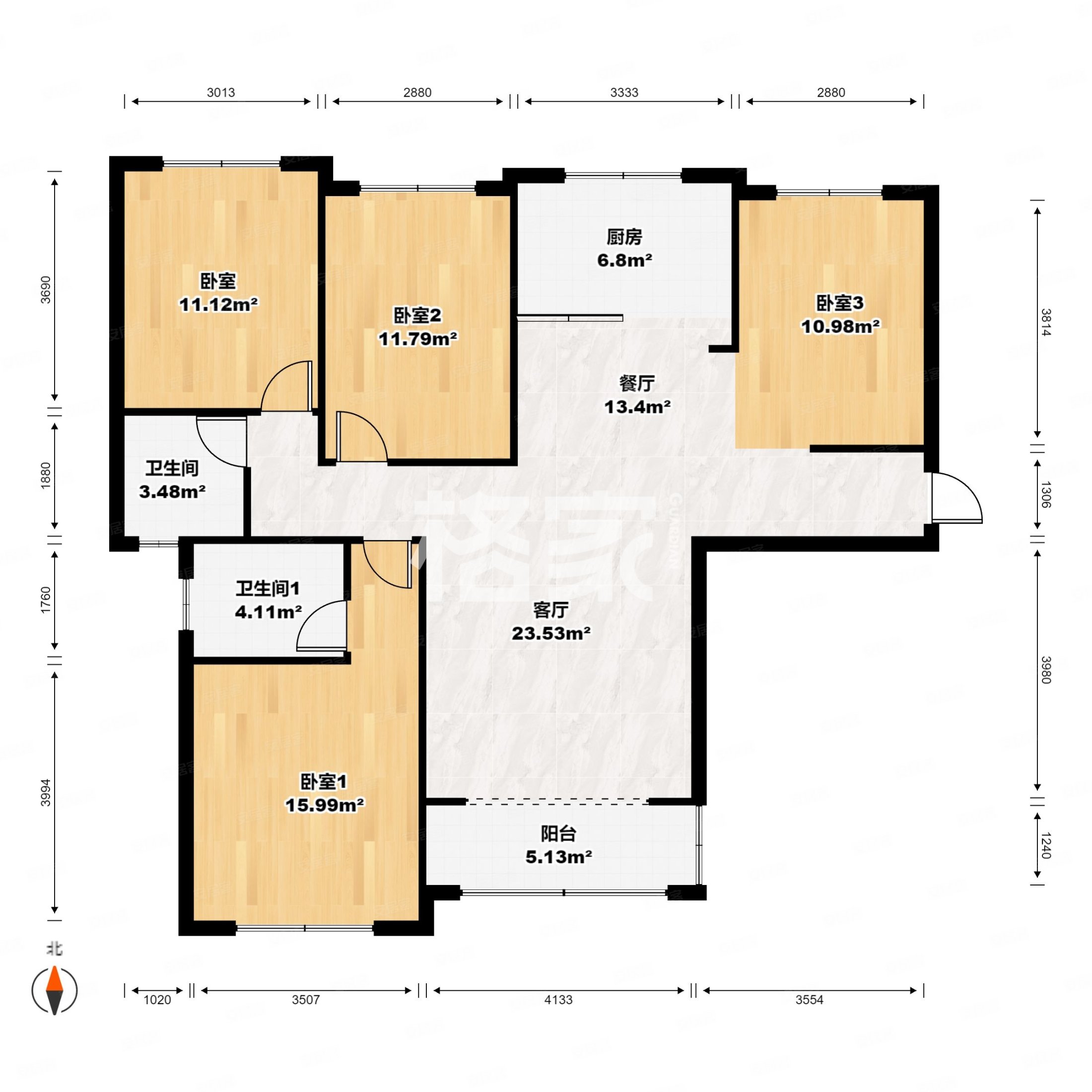 精装3房 南北通透户型 近邻商业街 碧桂园翠堤春晓,碧桂园翠堤春晓
