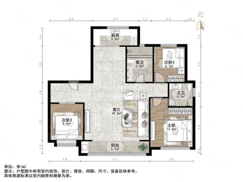 金泰城珑悦府户型图图片