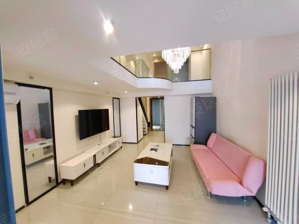 济南历城王舍人恒大城(商住楼)48平精装复式两室,拎包住,3号地铁口