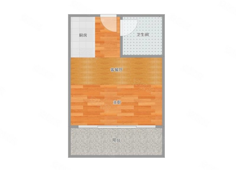 南宁市总工会职工住宅区1室1厅1卫38㎡南北38万