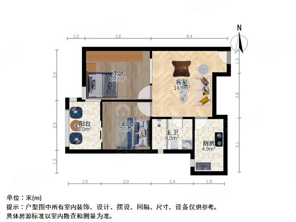 上海楊浦東外灘水月坊整租 東外灘 水月坊 2室1廳出租房源真實圖片