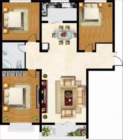 胜龙里小区3室2厅2卫125㎡南北49.8万