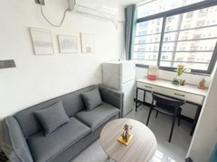 深圳宝安宝安中心区（已核验）宝安地铁站一房一厅  品牌公寓 可养宠物 视野开阔出租房源真实图片