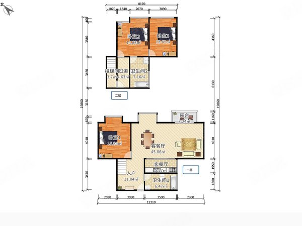 【多图】碧海富通城三期,西乡租房,热门租房小区复式结构精装三房实图
