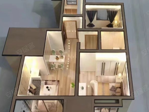 容西 福顺园70平2室高配置拎包 2个空调采光好年付9000,雄安新区租房