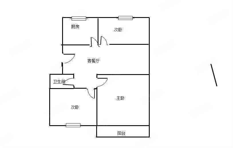 光华园小区3室2厅1卫85㎡南北57.8万