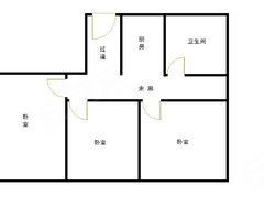 青岛城阳实验二小馨盛苑 3室0厅1卫  82平米出租房源真实图片
