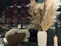 重庆南岸弹子石超一线正看来福士!!两江交汇夜景是您客厅的挂画朗峯四房大平层出租房源真实图片