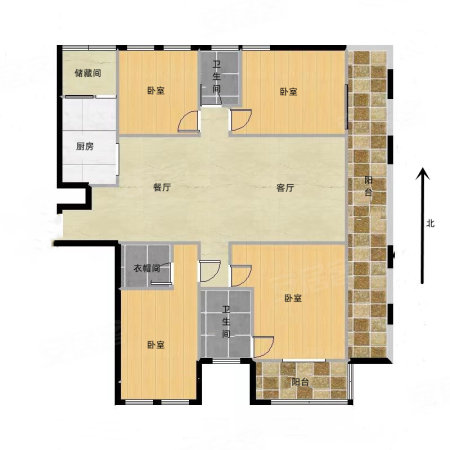 碧源月湖奕园4室2厅2卫218㎡南395万