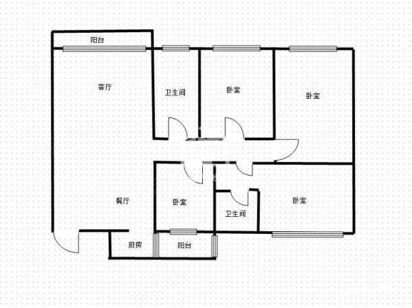 盛天新界4室2厅2卫110.76㎡东87万