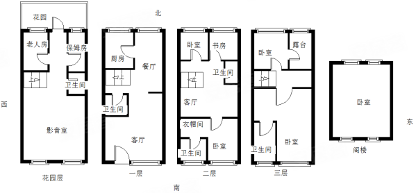 香山艺墅4室2厅3卫286㎡南北3280万