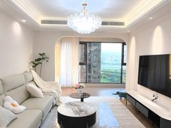 武汉沌口开发区金色港湾50W豪装~绝美轻奢风~全屋定制品牌家具~车接车送~价格乱砍出租房源真实图片