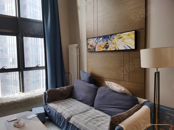 天津河西下瓦房铂津湾南苑(商住楼)中介fei5折 海河大观豪装一室loft