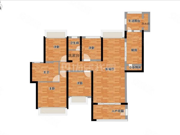 南宁青秀长湖路凤景湾162平 精装 凤景湾 4室 整租 押二付三 配齐