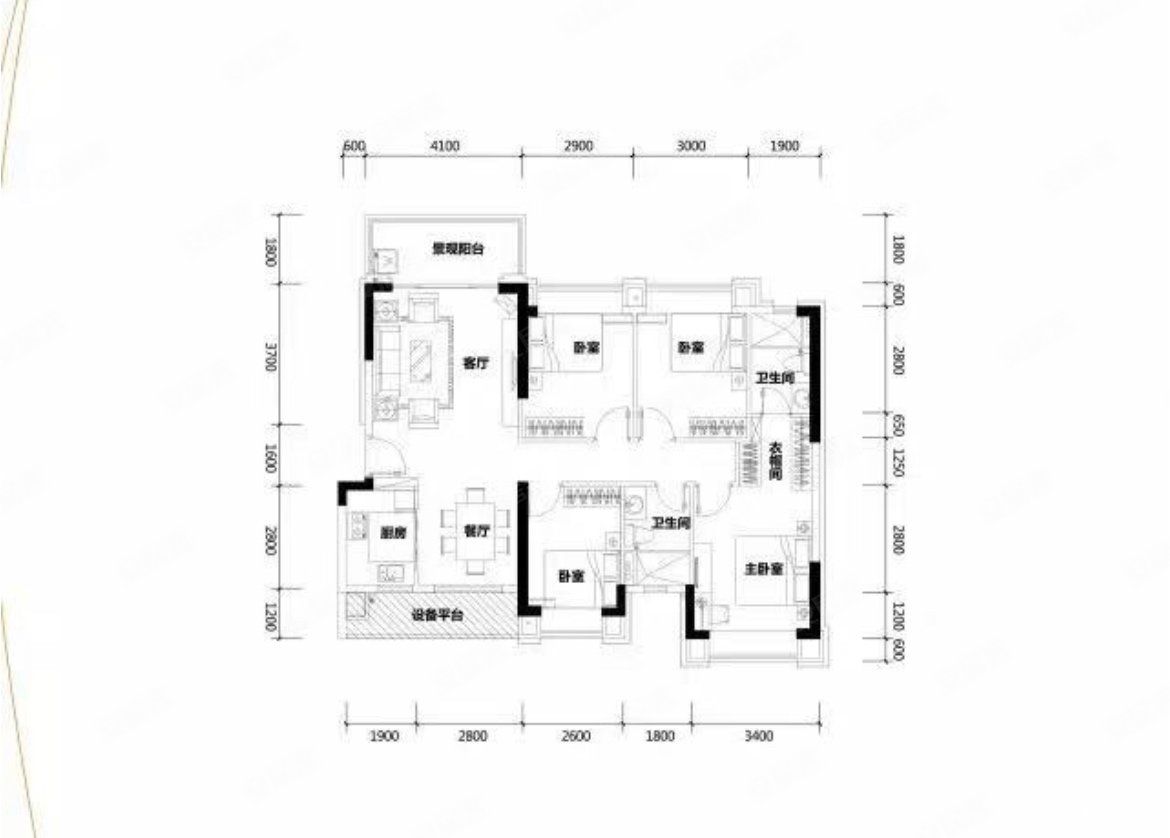 假日君悦湾二手房,105万,4室2厅,2卫,137.19平米-惠州安居客