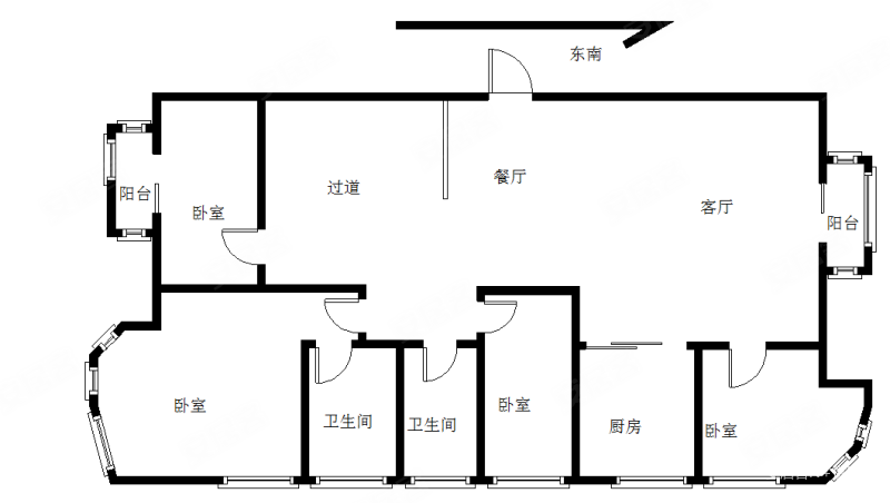 心海州4室2厅2卫124㎡东南248万