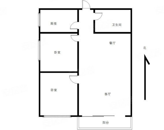 芙蓉苑2室2厅1卫74.53㎡西南238万