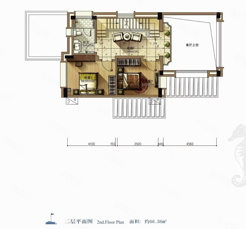 蔚蓝高尔夫(别墅)5室3厅5卫223㎡南880万