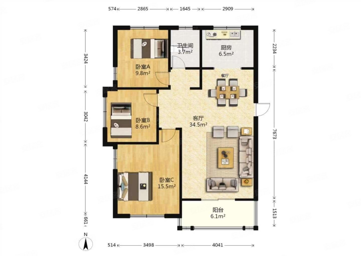 三室地楼层100万清水湾送地下室降价急售采光好
